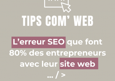 Erreur SEO - Site web one page
